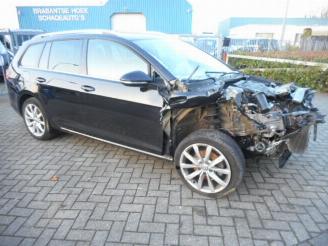 damaged commercial vehicles Volkswagen Golf GOLF 7  1.6 TDI 81 kw / 110 pk variant HIGHLINE AUTO 7 FULL nwpr € 38000 2015/3